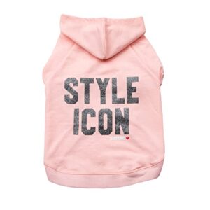 christian siriano new york pink style icon hoodie for dogs, m