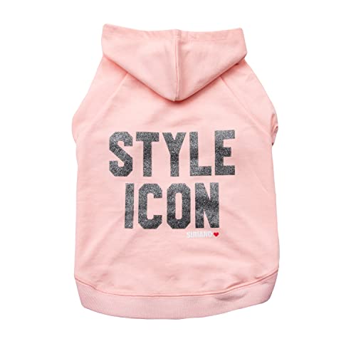 Christian Siriano New York Pink Style Icon Hoodie for Dogs, M