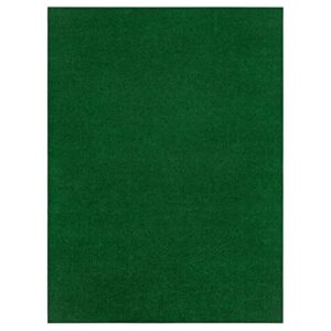 Mohawk Home Dilour Needlepunch Casual Solid Emerald Green 6' x 8' Area Rug