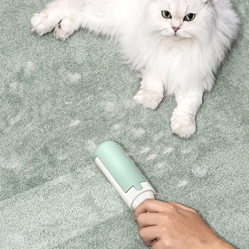 Marchul Pet Hair Remover - Reusable Cat and Dog Hair Remover for Furniture, Couch, Carpet, Car Seats and Bedding - Eco-Friendly, Portable, Multi-Surface Lint Roller & Animal Fur Removal Tool(Green)