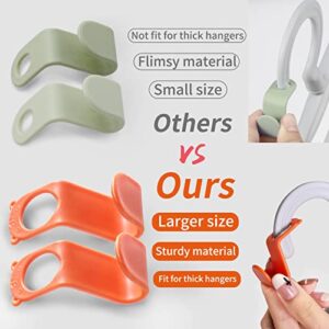 SLMT Clothes Hanger Connector Hooks 50PCS Space Saving Hanger Extender Hooks Closet Organizer for Plastic Hangers Velvet Hangers Wooden Hangers Wire Hangers Heavy Duty Hangers