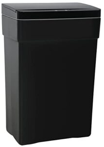 13 gallon plastic kitchen trash can trash can automatic touch free high-capacity garbage can black