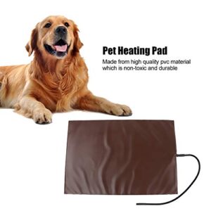 PVC Cat Heating Pad,Dog Heating Pad, Medical Care Pad, Pet Heating Pad, Pet Heated Bed Mat, Pet Bed Warmer, Dog Sleeping Bed Mat, Reusable Pet Warming Mat for Dog Cat, Easy to Clean(50x75cm-US Plug)