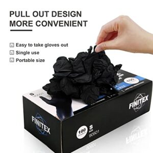 FINITEX Black Nitrile Disposable Medical Exam Gloves - Case of 1000 PCS 6mil Glove Powder-Free Latex-Free Gloves (X-Large)