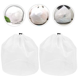 Zerodeko Laundry Bag 2pcs Mesh Laundry Bags Drawstring Laundry Wash Bag Travel Storage Organize Bag Net Wash Bag for Bra Underwear Socks Sweater Laundry Bags Mesh Wash Bags