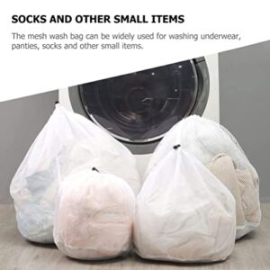 Zerodeko Laundry Bag 2pcs Mesh Laundry Bags Drawstring Laundry Wash Bag Travel Storage Organize Bag Net Wash Bag for Bra Underwear Socks Sweater Laundry Bags Mesh Wash Bags