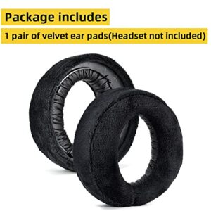 Rummyluck PS5 Ear Cushions Earpads for PS5 Pulse 3D Wireless Headset, Black Velvet & Memory Foam Replacement Ear Pads Cups Ear Muffs Spare Covers