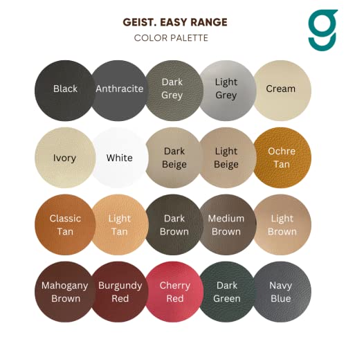 Geist. Easy DIY Colour Restorer for Leather & Vinyl | Refresh, repair & re-dye scuffs, colour damage and small cracks | 50ml Black