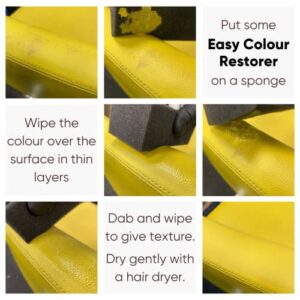 Geist. Easy DIY Colour Restorer for Leather & Vinyl | Refresh, repair & re-dye scuffs, colour damage and small cracks | 50ml Black