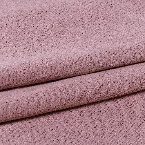 Softer Micro-Suede Fabric 36”x60” Dark Pink Synthetic Suede Sheet More Durable for Interior Upholstery,Sofa,Curtains,Car Seat,DIY Crafts (Dark Pink)