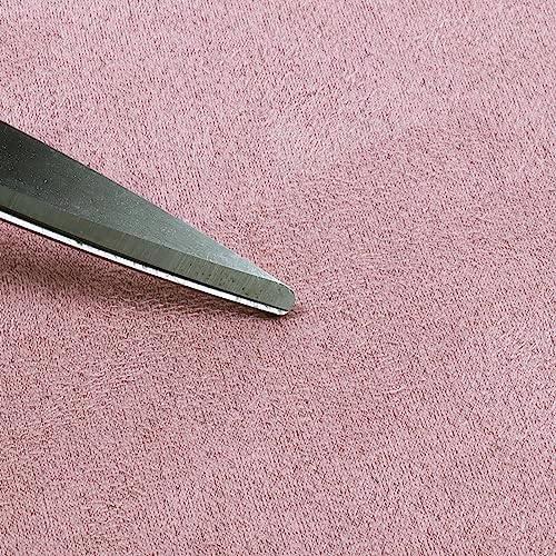 Softer Micro-Suede Fabric 36”x60” Dark Pink Synthetic Suede Sheet More Durable for Interior Upholstery,Sofa,Curtains,Car Seat,DIY Crafts (Dark Pink)