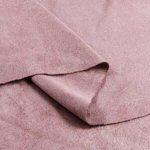 Softer Micro-Suede Fabric 36”x60” Dark Pink Synthetic Suede Sheet More Durable for Interior Upholstery,Sofa,Curtains,Car Seat,DIY Crafts (Dark Pink)