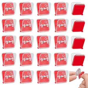 superfindings 24pcs self adhesive clips tapestry hangers shower curtain clips 33x30x22mm small hanging spring clips for poster photo paper flag hanger, hole: 4mm