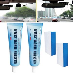 kraoikk car glass oil film cleaner safety and long-term protection glass oil film removing paste, glass stripper water spot remover, car windshield oil film cleaner, car paint oil film remover (2)