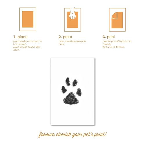 Pearhead Pet Clean-Touch Ink Pad, Medium/Large, Black Ink Pad for Cats or Dogs, Pet Owner, Pet Owner Must Have Item, Pet Memory Keepsake, for Medium to Large Pets