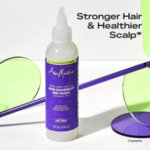SheaMoisture Hair Care System Anti-Dandruff Pre-Wash For Stronger Hair & Healthier Scalp Formulated With Apple Cider Vinegar Fair Trade Shea Butter For Soft, Smooth Hair 4oz