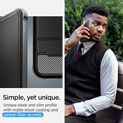 Spigen Rugged Armor Designed for Galaxy S23 Plus Case (2023) - Matte Black