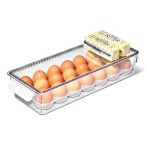 oxo good grips fridge egg holder with removable tray and lid