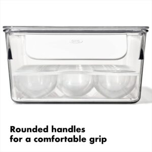 OXO Good Grips Fridge Egg Holder with Removable Tray and Lid