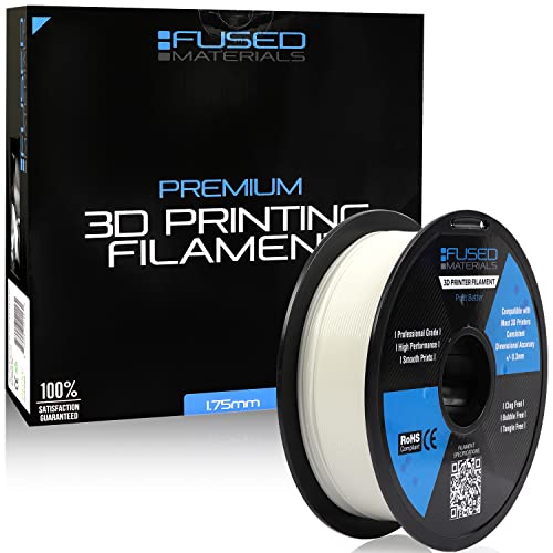 Fused Materials Glow in The Dark Green PLA 3D Printer Filament - 1kg Spool, 1.75mm, Dimensional Accuracy +/- 0.03 mm, (Glow Green)