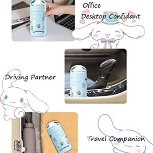 Roffatide Anime Cinnamoroll Cute Stainless Steel Vacuum Thermos Water Bottle Mug for Girls Women Hot & Cold for Hours Insulated Bottle Gift for Birthday Christmas Blue