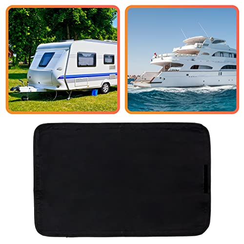 RV Door Window Shade - Foldable Velcro RV Blackout Window Cover RV UV Window Coverings RV Curtains Camper Accessories for Travel Trailers 16 X 25 Inch