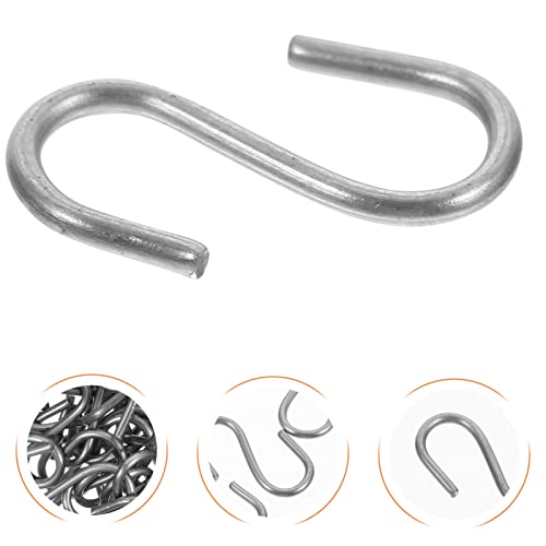 COHEALI Metal Hanging Hooks Towel Hooks Mini s 100pcs Extra Small s Metal S Shaped Hooks for Crafts Jewelry and Hanging Curtain Hooks Christmas Mini S Hook Iron Wire Hook