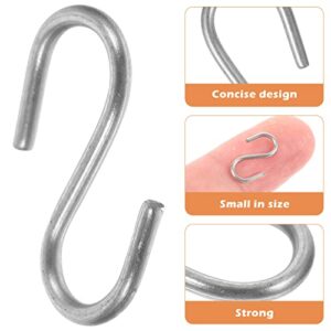 COHEALI Metal Hanging Hooks Towel Hooks Mini s 100pcs Extra Small s Metal S Shaped Hooks for Crafts Jewelry and Hanging Curtain Hooks Christmas Mini S Hook Iron Wire Hook