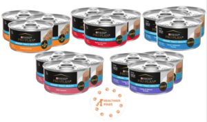 pro plan focus wet cat food urinary tract health (uth) variety pack, 5 flavors, 3 oz cans (15 total cans) with healthier paws sticker!!!