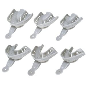 6pcs autoclave light gray rigid acrylic disposable trays large, up/down medium,up/down, small up/down (6 full set)