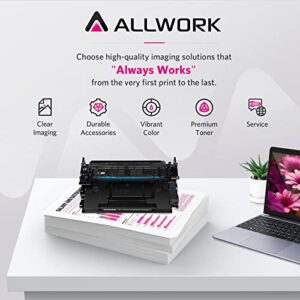 ALLWORK 58A [with Chip] CF258A Remanufactured Toner Cartridge Replacement for HP CF258A 58X Use for HP Laser Pro M404n M404dn M404dw MFP M428dw M428fdn M428fdw M430 M304 M406dn M430f Printers 2 Packs