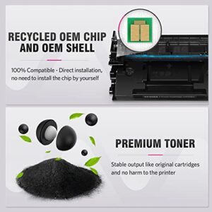 ALLWORK 58A [with Chip] CF258A Remanufactured Toner Cartridge Replacement for HP CF258A 58X Use for HP Laser Pro M404n M404dn M404dw MFP M428dw M428fdn M428fdw M430 M304 M406dn M430f Printers 2 Packs
