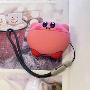 Cartoon Case Design for Apple AirPods Pro (2nd Generation) 2022 Version Adorable Case Soft Silicone Cover Silicone Shockproof Case Anti-Fall Case for Airpod Pro2 Case (Pink Monster)