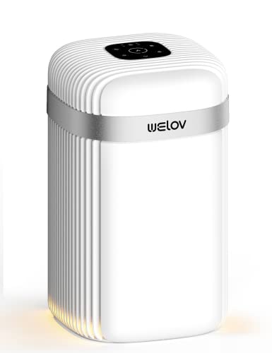 Air Purifiers for Bedroom: Welov H13 True HEPA Air Purifiers for Pets Allergies Asthma, Air Cleaner for Nursery Removal to 0.1 Microns, 23db Quiet, Night Light, Removes Pet Dander Pollen Smoke Dust