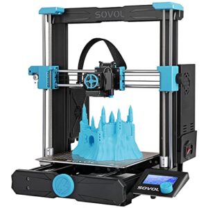 sovol sv06 3d printer open source with all metal hotend planetary dual gear direct drive extruder 25-point auto leveling pei build plate 32 bit silent board printing size 8.66x8.66x9.84 inch