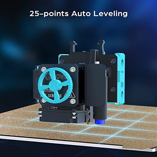 Sovol SV06 3D Printer Open Source with All Metal Hotend Planetary Dual Gear Direct Drive Extruder 25-Point Auto Leveling PEI Build Plate 32 Bit Silent Board Printing Size 8.66x8.66x9.84 inch