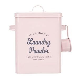 Cabilock 1 Set Laundry Powder Container with Lid Iron Washing Powder Bucket Laundry Powder Holder