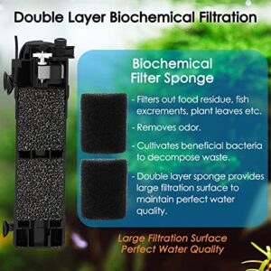 Kulife FUMAK Replacement Sponge (6-Month Pack) for Aquarium Filter, Fish Tank Filter Replacement Parts, Including 6 x Sponge Blocks