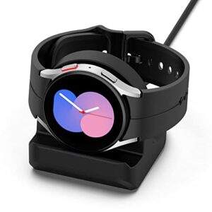 charger stand for galaxy watch 5/5 pro, silicone charging stand dock holder for for samsung galaxy watch 5 40mm 44mm & galaxy watch 5 pro 45mm (black)