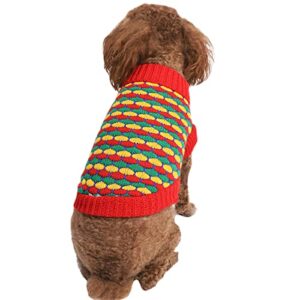 Dog Sweater Dog Sweaters for Small Medium Dogs Knit Cute Dog Clothes for Small Dogs Boy or Girl Warm Puppy Sweaters for Small Dogs Winter Pet Dog Cat Sweater Clothes