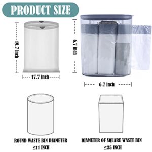 Valuetalk Trash Bag Holder, Trash Bag Dispenser with 60 Count Trash Bags, Wall Mount Trash Bag Roll Organizer, Drawstring Small Trash Bags for Kitchen, Bathroom, Office and Bedroom