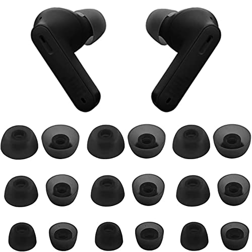 Rqker Ear Tips Compatible with JBL 230NC TWS Earbuds, 9 Pairs S/M/L Sizes Ear Tips Compatible with JBL 230NC TWS, Gray 18