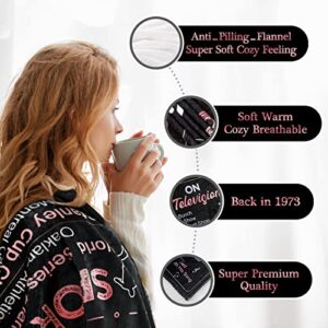 Happy 50th Birthday Gifts for Women Men Blanket 1973 50th Birthday Anniversary Weeding Decorations Turning 50 Year Old Bday Gift Idea for Wife Husband Mom Dad Back in 1973 Throw Blanket 60Lx50W Inch