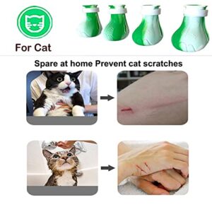 Cat Claw Covers Cat Boots for Cats Only, Cat Anti Scratch Shoes for Cat Bath, Adjustable Cat Bathing Gloves Fitted Feline Feet Design, Cat Paw Covers for Kitten Grooming to Prevent Scratching