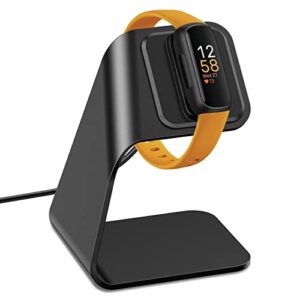 nanw charger dock compatible with fitbit inspire 3, charger stand charging cable station base cradle with 4.5ft usb cord replacement accessories for inspire 3 smartwatch, black