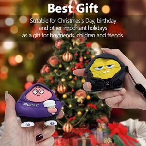 [2Pack] Case for AirPods Pro 2nd Generation 2022, Cute AirPods Pro 2 Cartoon Character Case, Unique Design Funny Fun Kawaii 3D Cartoon Characters Soft Silicone AirPods Pro 2 Case Cover for Men Women