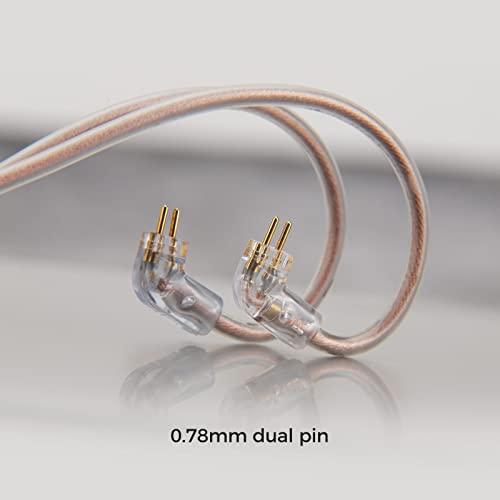 HiFiGo LETSHUOER M3 Purity 6N Monocrystalline Copper Earphone Cable, EJ07M Original Cable 3.5/4.4-0.78 2Pin (4.4mm-0.78 2PIN)