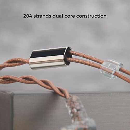 HiFiGo LETSHUOER M3 Purity 6N Monocrystalline Copper Earphone Cable, EJ07M Original Cable 3.5/4.4-0.78 2Pin (4.4mm-0.78 2PIN)