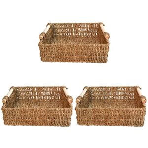 hand- bedroom water basket or wooden bins key paper laundry handmade cm woven straw makeup pot bread handle, retro xxcm wood towels s seagrass toilet cosmetics .x.x.