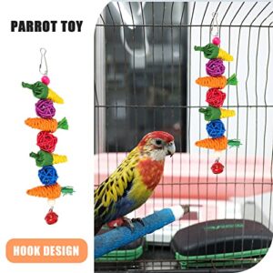 LUOZZY Funny Bird Toy Parrot Chew Toys Wear-Resistant Cockatiel Toy for Amazon Cockatiels Cockatoos Macaws and Similar Sized Pet Birds